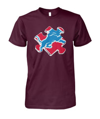 Detroit Lions - Lions and Puzzle T-shirt