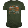 Image of AS A MAY GIRL I HAVE THREE SIDES TSHIRT BIRTHDAY GIFT SHIRT