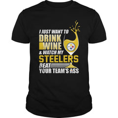 NFL-STEELERS 174 DRINK WINE