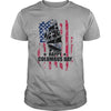 Image of Happy Columbus Day Since 1492 with ship and USA Flag T-Shirt