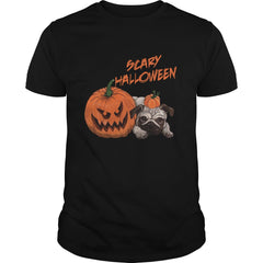 Scary halloween pug