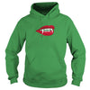 Image of Vampire Lips and Teeth Blood Drop Halloween Party T Shirt