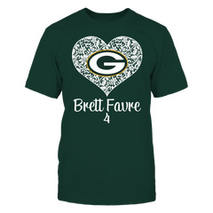 Green Bay Packers - Favre - Lace Heart Logo