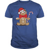Image of funny gingerbread man with candy cane Bags &amp;amp; backpacks