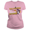 Image of HALLOQUEENS ARE BORN IN OCTOBER T SHIRT FUNNY HALLOWEEN