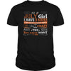 Image of AS A JULY GIRL I HAVE THREE SIDES TSHIRT BIRTHDAY GIFT SHIRT