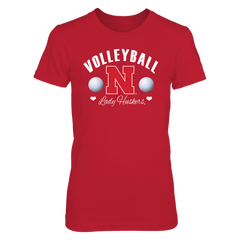 University Nebraska Volleyball - Officially Licensed Cornhusker Shirts for Women
