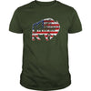Image of Buffalo Native American USA Flag T-Shirt