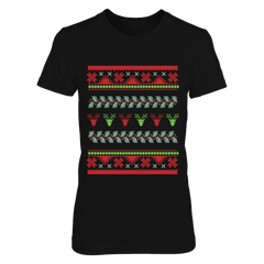 Women's Christmas Reindeer Snowflakes Sweater Pullove