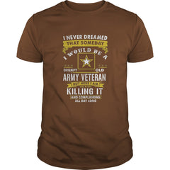 ARMY VETERAN KILLING IT T-SHIRTS