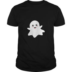 cute happy ghost smiling happily