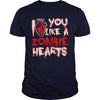 Image of Halloween I like you like a zombie heart Tshirts