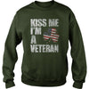 Image of KISS ME  I'M A VETERAN T SHIRT