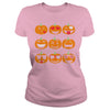 Image of EMOJI PUMPKIN T SHIRT FUNNY FACES HALLOWEEN THANKSGIVING