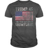 Image of Trump 45 Find Your Safe Space Snowflake Shirt