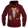 Image of Skeleton Tuxedo Spooky Funny Halloween T-Shirt