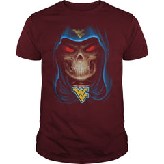 cnh  football  sport skull  West Virginia Mountaineers