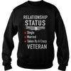 Image of Taken By A Crazy Veteran T Shirt