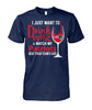 Image of New England Patriots I just want to drink wine and watch my Patriots beat your team's ass T-shirt