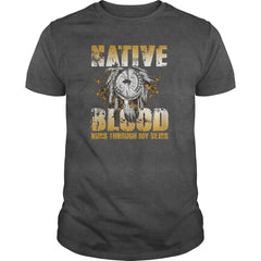 Native American - Native Blood Runs Through My Veins shirt