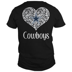 DALLAS COWBOYS LACE HEART WITH LOGO