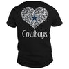 Image of DALLAS COWBOYS LACE HEART WITH LOGO