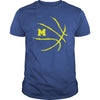Image of Michigan Wolverines U of M basketball shirt