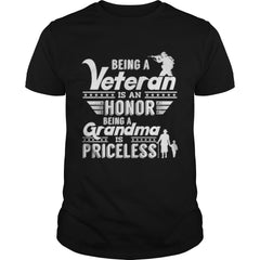 GRANDMA AND VETERAN T-SHIRT