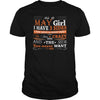 Image of AS A MAY GIRL I HAVE THREE SIDES TSHIRT BIRTHDAY GIFT SHIRT