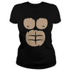 Image of Gorilla Chest Suit Halloween Costume Shirt Funny Monkey