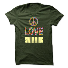 Limited Edition Peace Love Swimming