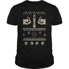 Ugly Mario Christmas Sweater Womens Fitted VNeck TShirt SHIRT 2017