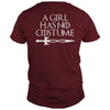 Image of A Girl Has No Costume No Name Funny Halloween