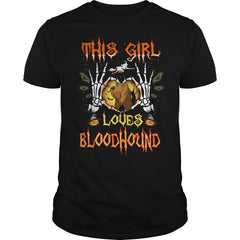 This Girl Loves Bloodhound Halloween