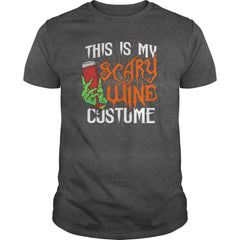 THIS IS MY SCARY WINE COSTUME T SHIRT HALLOWEEN SHIRT