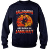 Image of HALLOQUEENS ARE BORN IN JANUARY T SHIRT
