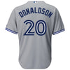 Image of Josh Donaldson Toronto Blue Jays Majestic Cool Base Player Jersey - Gray