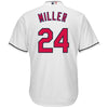 Image of Andrew Miller Cleveland Indians Majestic Home Official Cool Base Player Jersey - White