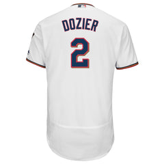 Brian Dozier Minnesota Twins Majestic Home Flex Base Authentic Collection Player Jersey - White