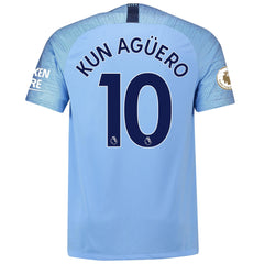 Sergio Aguero Manchester City 2018/19 Home Player Jersey – Blue