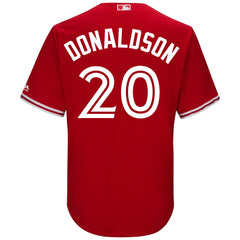 Josh Donaldson Toronto Blue Jays Majestic 2017 Cool Base Replica Player Jersey - Scarlet