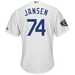 Kenley Jansen Los Angeles Dodgers Majestic 2018 World Series Cool Base Player Jersey – White