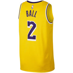 Lonzo Ball Los Angeles Lakers Gold Swingman Jersey 2018 - 2019