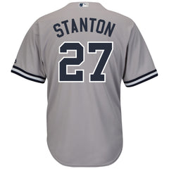 Giancarlo Stanton New York Yankees Majestic Cool Base Replica Player Jersey – Gray