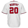 Image of Daniel Murphy Washington Nationals Majestic Home Cool Base Player Jersey - White