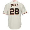 Image of Buster Posey San Francisco Giants Majestic Cool Base Player Jersey - Cream