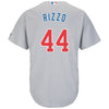 Image of Anthony Rizzo Chicago Cubs Majestic Official Cool Base Player Jersey - Gray