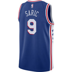 Dario Saric Philadelphia 76ers Blue Swingman Jersey 2018 - 2019
