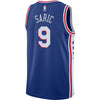 Image of Dario Saric Philadelphia 76ers Blue Swingman Jersey 2018 - 2019