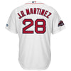 Image of J.D. Martinez Boston Red Sox Majestic 2018 World Series Champions Team Logo Player Jersey – White